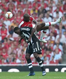Images Dated 30th August 2008: William Gallas (Arsenal) Shola Ameobi (Newcastle)