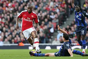Arsenal V Sunderland 2008-9 Prints: William Gallas (Arsenal) Steed Malbranque (Sunderland)