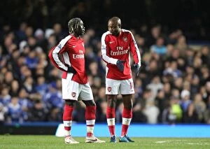 Chelsea v Arsenal 2008-09 Collection: William Gallas and Bacary Sagna (Arsenal)