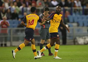 Images Dated 13th August 2008: William Gallas celebrates scoring the 1st Arsenal goal