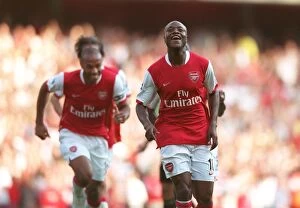 Images Dated 23rd September 2006: William Gallas celebrates scoring Arsenals 1st goal