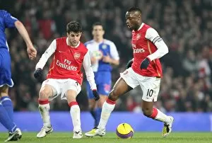 Images Dated 15th February 2008: William Gallas and Cesc Fabregas (Arsenal)
