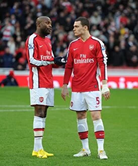 Images Dated 27th December 2009: William Gallas and Thomas Vermaelen (Arsenal). Arsenal 3: 0 Aston Villa