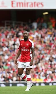 Images Dated 3rd August 2008: William Gallas Triumph: Arsenal 1-0 Real Madrid, Emirates Cup 2008