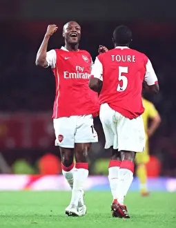 Arsenal V Liverpool 2006-07 Prints: William Gallas Triumph: Arsenal's 3-0 Victory Over Liverpool