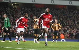 Arsenal v Hull City FA Cup Collection: William Gallas's Thrilling Goal: Arsenal Takes the Lead 2-1 over Hull City, FA Cup Sixth Round