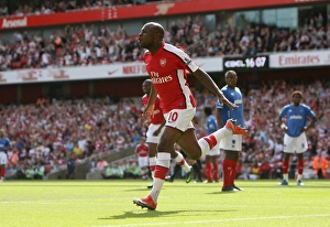 Arsenal V Portsmouth 2009-10 Prints: William Gallas's Triumph: Arsenal's Third Goal vs