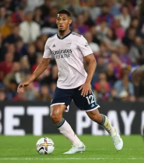 Crystal Palace V Arsenal 2022-23 Prints: William Saliba in Action: Arsenal Takes on Crystal Palace in Premier League 2022-23