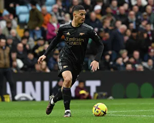 William Saliba in Action: Arsenal vs. Aston Villa, Premier League 2022-23
