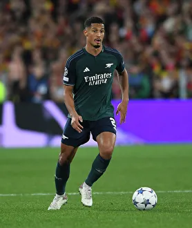 William Saliba in Action: Arsenal vs RC Lens, UEFA Champions League 2023/24