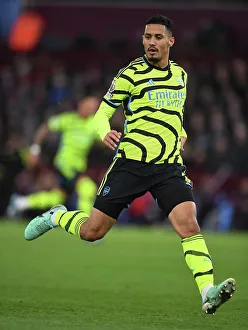 Aston Villa V Arsenal 2023-24 Prints: William Saliba in Action: Aston Villa vs. Arsenal, Premier League 2023-24
