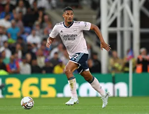 William Saliba in Action: Crystal Palace vs. Arsenal, Premier League 2022-23