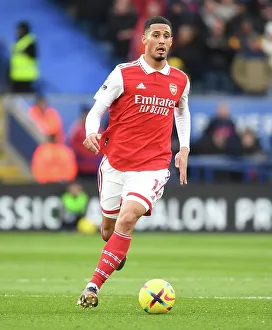 Leicester City V Arsenal 2022-23 Prints: William Saliba in Action: Leicester City vs. Arsenal, Premier League 2022-23