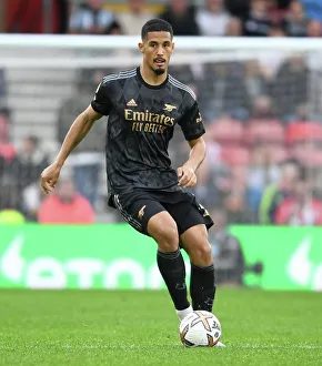 William Saliba in Action: Southampton vs. Arsenal, Premier League 2022-23