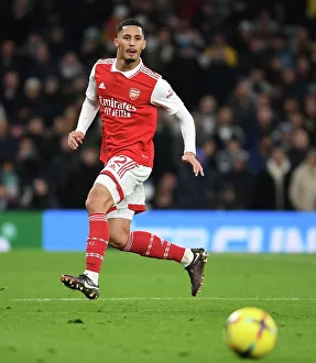 William Saliba in Action: Tottenham vs. Arsenal, Premier League 2022-23