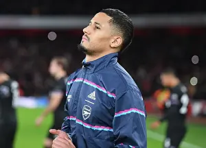 William Saliba: Arsenal's Defiant Defender Gears Up for Arsenal vs. West Ham Showdown (2022-23)
