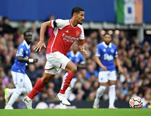 Everton V Arsenal 2023-24 Prints: William Saliba Charges Forward: Everton vs. Arsenal, Premier League 2023-24