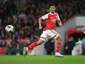 William Saliba Shines: Arsenal's Dominant Victory Over Brighton in Carabao Cup