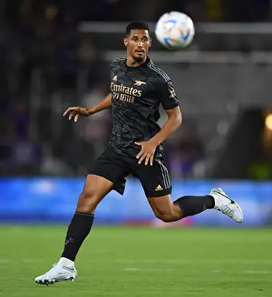 Orlando City SC V Arsenal 2022-23 Prints: William Saliba Shines: Arsenal's Pre-Season Triumph Over Orlando City SC