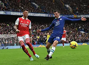 William Saliba vs. Mason Mount: Intense Battle at Stamford Bridge - Chelsea vs. Arsenal, Premier League 2022-23