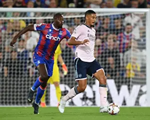 Crystal Palace V Arsenal 2022-23 Prints: William Saliba's Breakthrough: Arsenal Overpower Crystal Palace in Premier League Clash (2022-23)