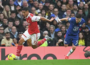 Chelsea V Arsenal 2022-23 Prints: William Saliba's Breakthrough: Arsenal vs. Chelsea, Premier League 2022-23
