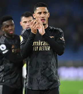 William Saliba's Debut Applause: Arsenal Secure Victory Over Brighton & Hove Albion (2022-23)