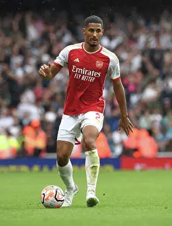 Arsenal V Fulham 2023-24 Prints: William Saliba's Debut: Arsenal Kick-Off 2023-24 Premier League with Impressive Win Against Fulham