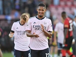 Images Dated 20th August 2022: William Saliba's Debut: Arsenal Triumph Over Bournemouth in Premier League Opener