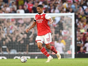 Arsenal v Fulham 2022-23 Collection: William Saliba's Debut Shines: Arsenal Kicks Off Premier League Season with Win Against Fulham