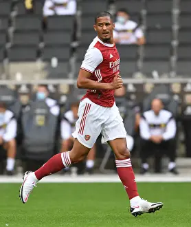 MK Dons V Arsenal 2020-21 Prints: William Saliba's Debut Shines: Arsenal's Pre-Season Victory over MK Dons