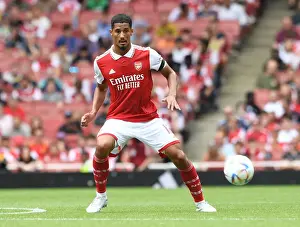 William Saliba's Defensive Brilliance: Arsenal's Shutout Victory Over Sevilla in the Emirates Cup, 2022