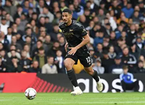 Leeds United V Arsenal 2022-23 Prints: William Saliba's Premier League Debut: Arsenal Takes on Leeds United, 2022-23