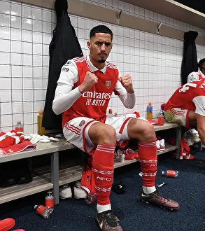 William Saliba's Reaction: Arsenal vs. Tottenham Hotspur, Premier League 2022-23
