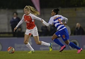 Arsenal Ladies v Reading FC Women 23rd March 2016 Collection: Williamson vs. Boho-Sayo: A Fight for Supremacy in the WSL Clash Between Arsenal and Reading