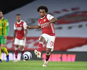 Arsenal V West Bromwich Albion 2020-21 Prints: Willian in Action: Arsenal vs. West Bromwich Albion (2020-21) - Emirates Stadium
