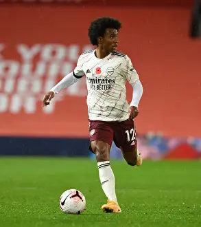Manchester United V Arsenal 2020-21 Prints: Willian Faces Empty Old Trafford: 2020-21 Premier League Showdown (Manchester United vs)