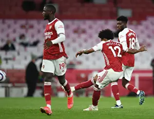 Willian Scores Arsenal's Third Goal: Arsenal v West Bromwich Albion, 2021-22 Premier League (Behind Closed Doors)