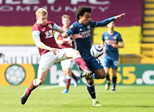 Burnley V Arsenal 2020-21 Prints: Willian vs Ben Mee: Burnley vs Arsenal