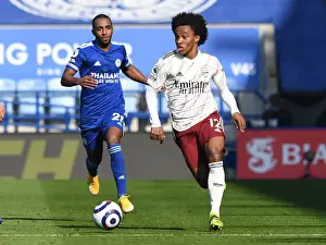 Leicester City V Arsenal 2020-21 Prints: Willian vs Pereira: A Premier League Showdown at The King Power Stadium - Leicester City vs Arsenal