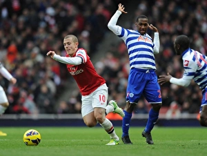 Wilshere Outmaneuvers Hoilett: Arsenal vs. Queens Park Rangers, 2012-13 Premier League