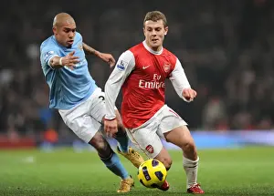 Wilshere vs. De Jong: A Battle of Midfield Titans at Emirates Stadium (Arsenal 0:0 Manchester City, Barclays Premier League, 2011)