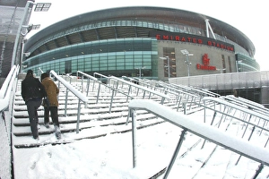 Winter's Embrace: Arsenal's Emirates Stadium