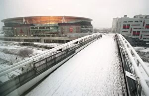 Images Dated 8th February 2007: Winter's Embrace at Emirates: Arsenal's Enchanted Stadium
