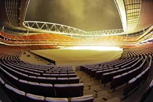 Winter's Embrace at Emirates: Arsenal's Stadium Transformed in Snow