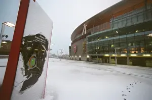 Winter's Enchantment at Emirates: Arsenal's Magical Stadium in Snow