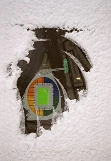 Images Dated 8th February 2007: Winter's Magic at Emiras: Arsenal's Enchanted Stadium in Snow