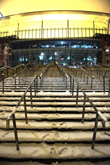 Winter's Reign at Emirates: Arsenal vs. Blackburn Rovers Amidst a Blanket of Snow