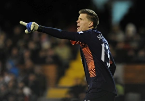 Fulham V Arsenal 2011-12 Prints: Wojciech Szczesny: In Action for Arsenal Against Fulham (2011-12)
