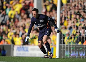 Norwich City V Arsenal 2011-12 Prints: Wojciech Szczesny in Action: Arsenal vs. Norwich City, Premier League 2011-12